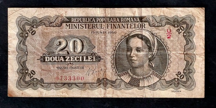 Bancnota 20 lei RPR -VF