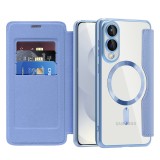 Husa Samsung Galaxy S25 Edge Asteroid GSM SmartMag Book Case, bleu