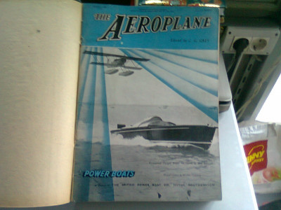 REVISTA THE AEROPLANE - 9 NUMERE/ MARTIE, APRILIE 1937 foto