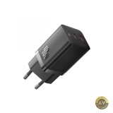 Incarcator Retea Baseus GaN5 Pro 40W 3A 2 x USB-C Negru CCGP180101