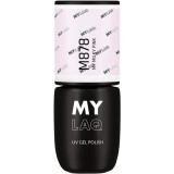 MYLAQ UV Gel Polish lac de unghii sub forma de gel culoare My Milky Pink 5 ml