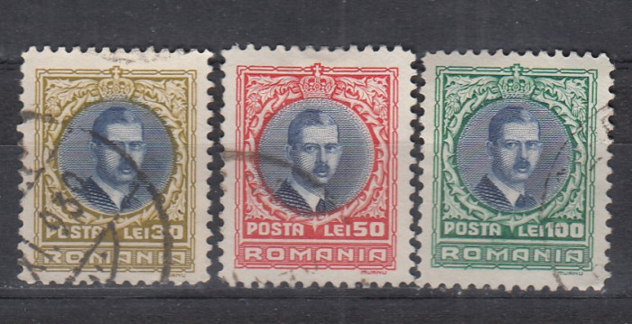 ROMANIA 1930 LP 88 CAROL II - LONDRA SERIE STAMPILATA