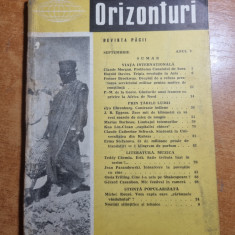 orizonturi septembrie 1956 - redactor mihai sora,stiinta,medicina,cinema