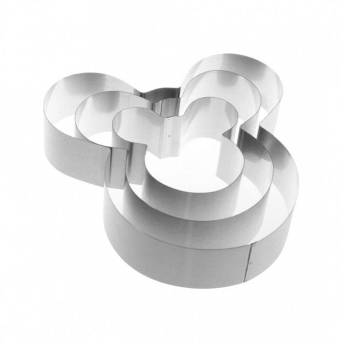 Set 3 forme pentru prajituri, forma Mickey