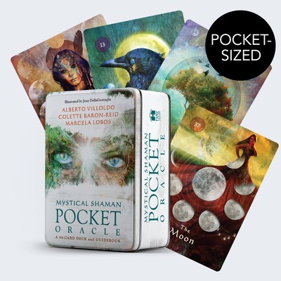 Mystical Shaman Pocket Oracle Cards: A 64-Card Deck and Guidebook foto