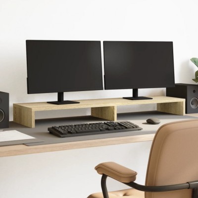 Suport de monitor, stejar sonoma, 100x27x10 cm, lemn prelucrat foto