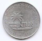 Cuba 25 Centavos 1988 - (INTUR) Aluminiu, 24,15 mm, KM-419