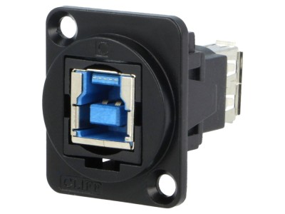 Conector adaptor USB 3.0 metal foto