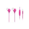 Casca in ureche 3.5 mm roz cu microfon Plugz Maxell