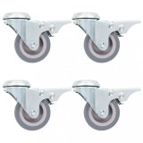 VidaXL Roți pivotante cu gaură pentru șurub, 32 buc., 50 mm