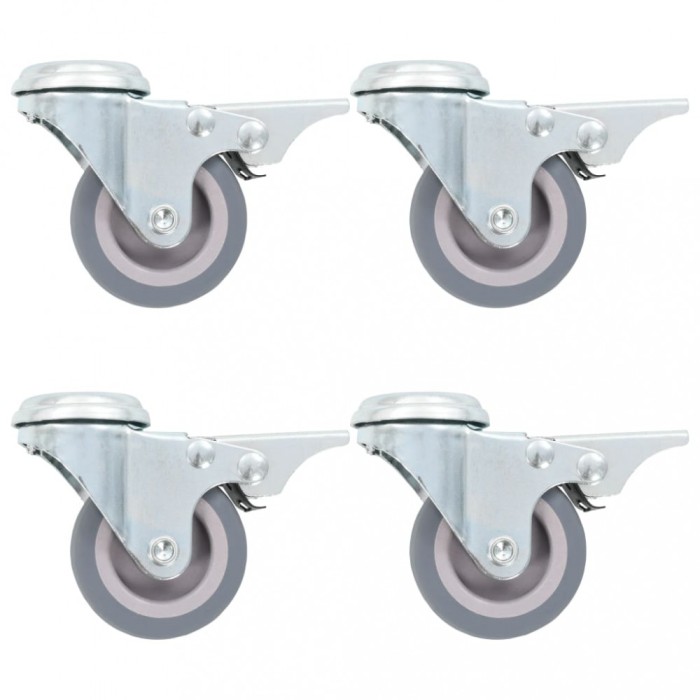 vidaXL Roți pivotante cu gaură pentru șurub, 32 buc., 50 mm 277850