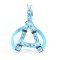 HAM PENTRU CAINI NYLON MOL CU MODEL LIGHT BLUE CLICK 10MM 22-40CM L2602.10040B