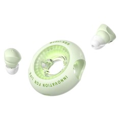 Casti TWS Vention &amp;quot;Tiny T17&amp;quot;, tip butoni, utilizare multimedia, Bluetooth 5.3, acumulator 35mAh/300mAh, durata baterie pana la 20 ore, IPX4, verde, &amp;quot;N foto