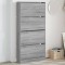 vidaXL Pantofar cu 4 sertare rabatabile, gri sonoma, 80x21x163,5 cm
