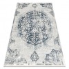 DISTIN 0820A covor modern bleumarin / albastru / alb - Ornament, vintage, franjuri, 160x230 cm