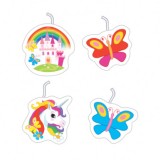 Cumpara ieftin Set 4 lumanari tort unicorn