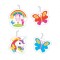 Set 4 lumanari tort unicorn