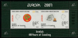 Muntenegru 2007-Europa CEPT,bloc 2 valori,MNH,seria 33900,Mi.HB2, Organizatii internationale, Nestampilat
