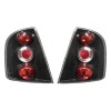 Set stopuri spate tuning lampa Skoda Fabia Hatchback 04.2000-03.2007 BestAutoVest partea Dreapta+Stanga, transparent-negru, cu suport becuri