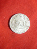 Moneda 50 pf. 1922 Germania , aluminiu , cal. NC, Europa
