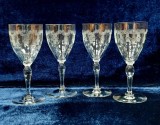 Patru pahare din cristal pentru servit bauturi aperitive, Secol XX