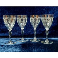 Patru pahare din cristal pentru servit bauturi aperitive, Secol XX