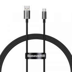 Cablu Date si Incarcare USB-A - USB-C Baseus Superior Series, 100W, 1m, Negru foto