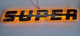 Sigla Auto SUPER GALBENA 40x7cm, 24V - Accesorii Auto