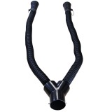Cumpara ieftin Adaptor HILMANN Gaze Esapament Doua Tevi, Evacuare Dubla, Cauciuc/Metal Rezistent