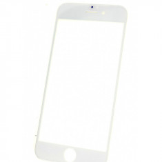 Geam sticla iPhone 6, White, AM+