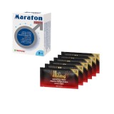 Pachet pentru bărbați: Capsule afrodisiace MARATON FORTE, 4 buc + Șervețele DIBLONG Delay Wipe, 6 buc