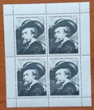 URUGUAY-1977-&#039;&#039; PICTURA-AUTOPORTRET-Anivers. 400ani RUBEBS&#039;&#039; Timbru bloc de4 cu margine-rarr MNH NESTAMP. -Calitate EXTRA