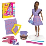 PLAY DOH BARBIE SET FASHIONISTA RUFFLES CREATII VESTIMENTARE