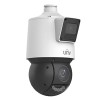 Camera IP Dual-Lens Uniview IPC94144SFW-X25-F40C, 4MP, PTZ 25X, IR 100m, Audio, Alarmă, PoE, IP66, AutoTracking