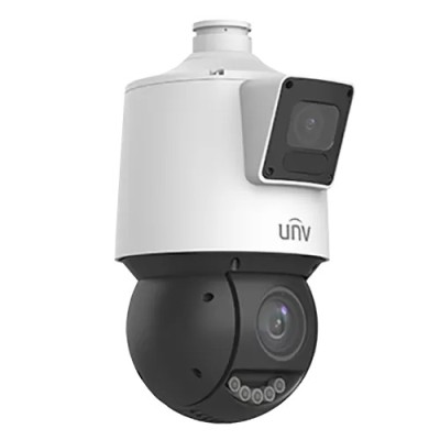 Camera Dual-lens IP, PTZ, 4MP, 25X, IR100m&amp;amp;WL30m, AutoTracking, Audio, Alarm, PoE, IP66 - UNV IPC94144SFW-X25-F40C foto