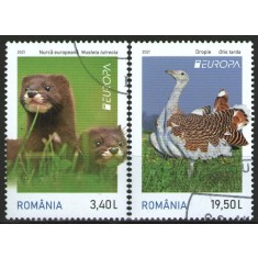 Romania 2021 - Europa fauna, serie stampilata