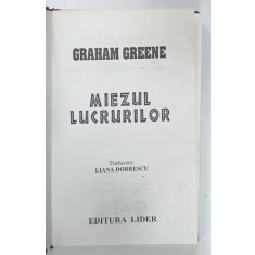 MIEZUL LUCRURILOR de GRAHAM GREENE , ANII &#039;90 , PREZINTA URME DE UZURA