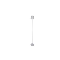 Lampadar control tactil fier gri 16 x 123 cm
