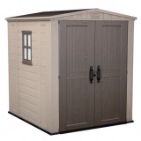 Casuta gradina Curver Factor 6x6 cu usa dubla, Keter