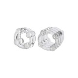 Set 2 inele pentru penis CALEXOTICS Colt Enhancer Rings, din TPE, design cu bile pentru stimulare, transparent
