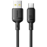 CABLU alimentare si date Baseus Silky, Fast Charging Data Cable pt. smartphone, USB la USB Type-C 100W, 1m, negru &quot;P10377703113-00&quot; (timbru verde 0.08
