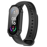 [Pachet 360&Atilde;&sbquo;&Acirc;&deg;] Husa + folie Xiaomi Mi Band 6 Techsuit Defense, negru