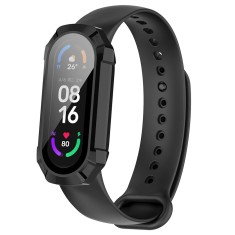 [Pachet 360??A?] Husa + folie Xiaomi Mi Band 6 Techsuit Defense, negru foto