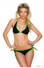 Costum de Baie Halter Two-Tone foto