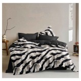 Cumpara ieftin Lenjerie pat dublu,bumbac finet,6 piese,cearceaf cu elastic 180x200cm, cearceaf pilota 200x230cm, 2 fete de perna 50x70, 2 fete de perna 70x70-A1127