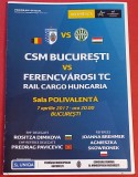 Program meci handbal (feminin) CSM BUCURESTI - FERENCVAROS BUDAPESTA (Champions League 07.04.2017)