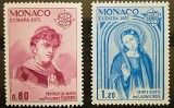 BC197, Monaco 1075, serie picturi, personalitati, europa cept, Nestampilat