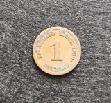 Germania moneda 1 Pfennig 1900 E William II km # 853