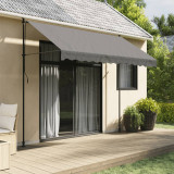 Gossi copertina retractabila, antracit, 300x150 cm, textil si otel