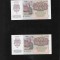 Set Rusia URSS 2 x 500 ruble 1992 unc consecutive